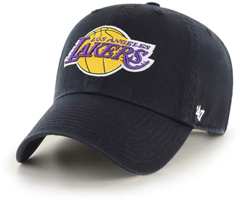 47 Brand NBA Unisex Basketball Team Alternate Primary Logo Clean Up Adjustable Cap Dad Hat Adult One Size Fits All