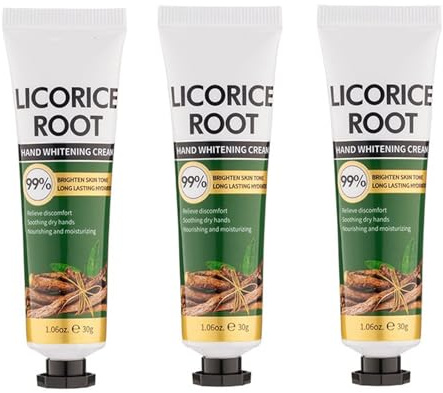 Crème pour les mains à la racine de réglisse, apaise et répare immédiatement les peaux très sèches, lotion hydratante pour les mains plus jeunes, film exfoliant pour les mains, lot de