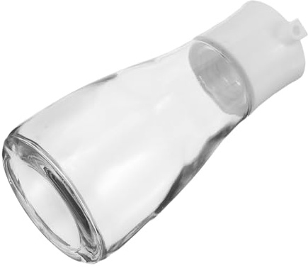ROMISBABA Glass Oil and Vinegar Dispenser Bottle with No Leak Design Transparent Kitchen Cruet for Soy Sauce Cooking Oil and Salad Dressing Family Friendly Liquid Seasoning Container