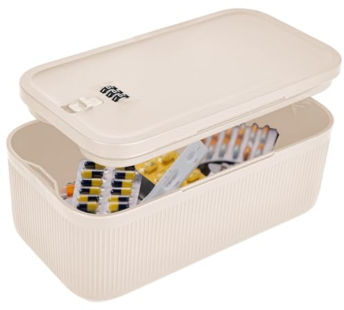 YYTECH Mini Safe Litet låsbart kassaskåp med kombinationslås 3-siffrigt kassaskåp med lås, bärbart kassaskåp, litet kassaskåp, säker förvaringslåda för medicin, mobiltelefoner, snacks