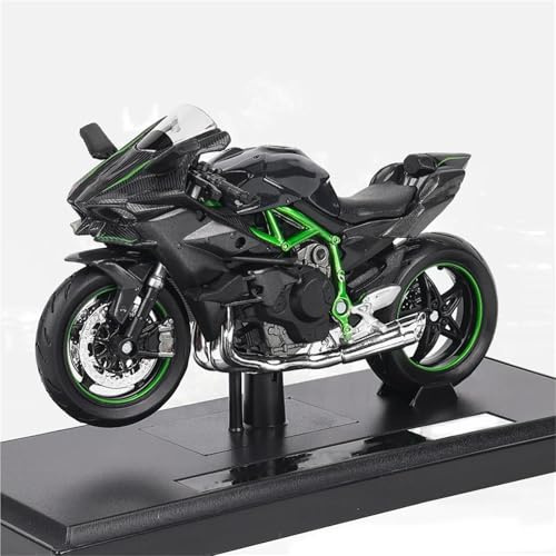 HFMXZHI Modèle réduit de Moto Collection De Mini-Motos 1/18 pour Kawasaki pour Ninja H2R, Modèle Moto en Alliage, Ornements Et Cadeaux