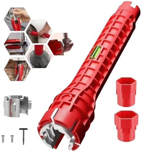 Pedicur Tap Spanner, 8 in 1 Sink Wrench, Plumbing Tools and Equipment, Tap Spanner for Tight Space