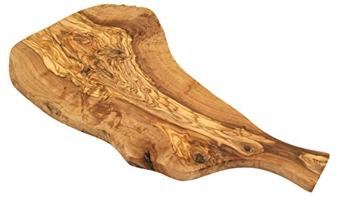 D.O.M.® Servierbrett Naturschnitt rustikal aus Olivenholz ca. 38 cm