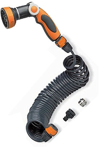 EWUAQUA iWater Spiralschlauch Set 10 m Spritze Gartenschlauch Wasserschlauch Schlauch