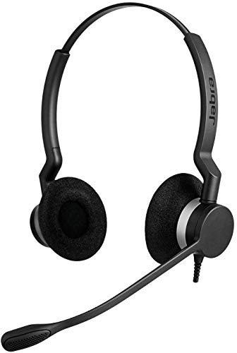 Jabra Biz 2300 USB-C UC Casque Stereo intra-auriculaire - Casque Antibruit Filaire Communications Unifiées avec Unité de Contrôle pour Téléphones de Bureau et Logiciels de Téléphonie