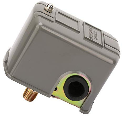Jadeshay 40-60 PSI Water Pump Pressure Control Switch - 0.8-5.0bar Water Pump Pressure Control Switch Adjustable Double Spring Pole G1/4 for self-Priming Injection Garden Water Pump