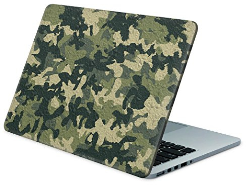 Skins4u Folie Sticker Skin Vinyl Aufkleber mit Camouflage Camo Muster für bis 10 Zoll 25.4x20.3cm Laptop Skin Decal Cover Wood-Camo-Crumble