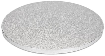 Torten Deko Shop Tortenunterlage Rund Silber, 28cm