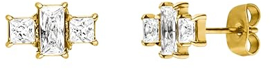 Purelei Pretty Ohrringe (18K Gold) – Damenohrringe aus langlebigem Edelstahl – Wasserfeste Ohrringe Damen – 1,1 cm Durchmesser – Modeschmuck für deinen individuellen Look