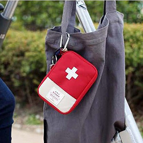 TT- Mini Erste Hilfe Traveller,Klein Erste-Hilfe Notfall Überlebens Notfalltasche Tasche für Medizinisches Wattestäbchen Survival Kit für Zuhause Büro Reisen Auto Wandern Camping Überleben (S)