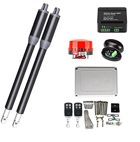 PAKLIF Kit apriporta automatico da 200 kg Apri automatico per cancello a battente con telecomando WIFI tastiera serratura elettrica Operatore porta a battente Controllo accessi motore motore del