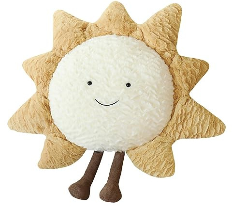 NatureMan Sun Plush Pillow | Home Decor Soft Cushion | 15 Inch Creative Sun and Star Moon Shape Plush Toys | For Children's Room Decoration Or Birthday Gifts For Boys And Girls
