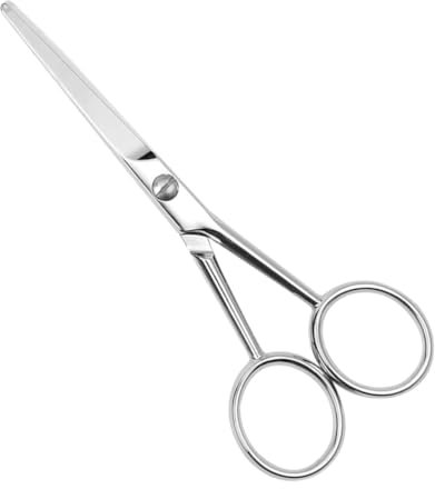 FRCOLOR Edelstahl Bartschere Für Männer Rutschfester Griff Präzise Haarschnitte Werkzeug Für Bart Und Gesichtshaare Ergonomisches Design Für Komfortable Anwendung