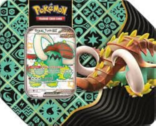 POKEMON TCG: SCARLET AND VIOLET: PALDEAN FATES: TIN - Shiny Great Tusk