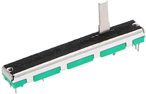 XYWHPGV 1pcs Fader Variable Widerstände Mixer 60mm Straight Slide Potentiometer B103 10K Ohm Lineare Doppelpotentiometer zum Dimmen Tuning(db914 4a3a3 26442 65ff6 27cc7 9ca99