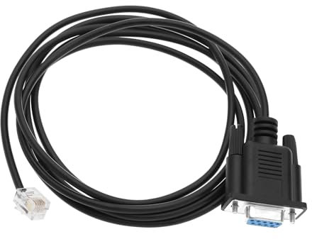 Create idea DB9 Serial RS232 to RJ11 RJ12 6P6C Adapter Cable Compatible with Sevo Drive Compatible with Leadshine Stepper Communication for APC PDU 940-0144A Cable Length 1.8M