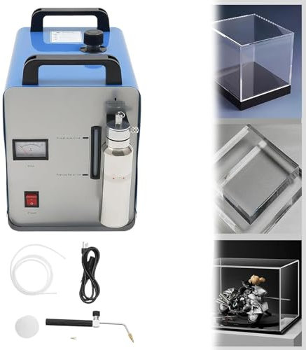 ExoticaBlend Hydrogen Gas Flame Generator, 75L Acrylic Welder Gas Flame Generator Torch Acrylic Polisher Machine Hydrogen Water Welder Machine HHO Welder