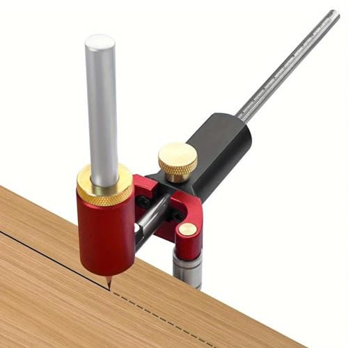 Uhngw Medidor De Marcado De Ruedas, Herramienta De Trazado De Lineal Para Carpintería, Herramienta De Dibujo De De Regla De Trazado,Medidor De Marcado De Rueda De Precisión Ajustable
