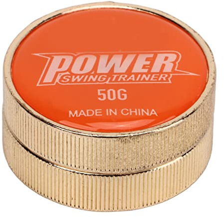 HELEVIA POWERTI Tennisschläger-Schwunggewicht, Stahl, 50 G, Zusätzliches Gewicht, Tennisschwung-Trainingshilfe das Wettkampf-Aufwärmen, Orange