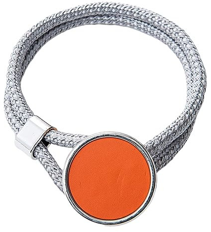 Gardinenbinder 4 Stück Gardinenspanner Gardinenband Gardinenband Ausziehbar Gardinenband Ohne Perforation Verstellbar Gardinenbänder Silber Weiß(Orange)