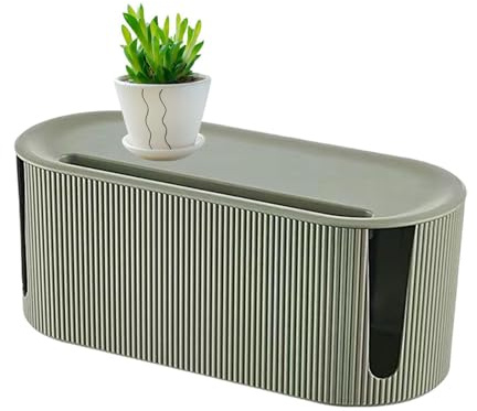 Cable Organizer Box, Cable Management Box, Cable Tidy Box, Wire Organizer Box, Large Cable Management And Desktop Storage Box, Cord Wire Organiser Box, For Storage Extension Cables 12.2x5.31x4.92in
