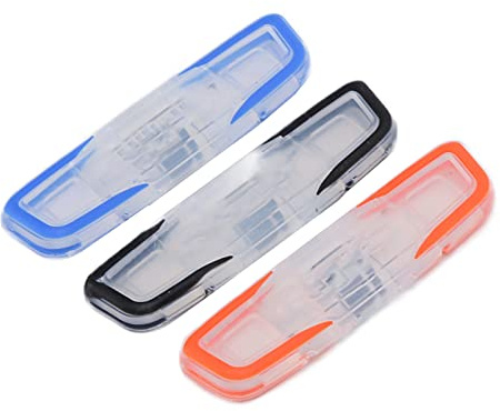 KooingTech 3Pcs Tennis Vibration Damper, 65x17x8mm Tennis Dampener, Long Tennis Dampener, Tennis Racket Vibration Dampener Soft Tennis Racket Shock Absorbers for Reducing Vibration