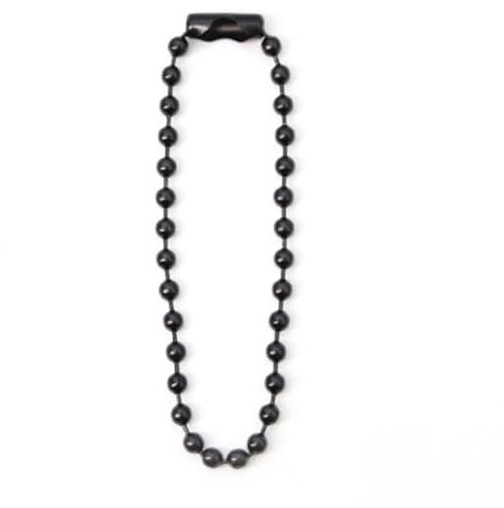 Anevous 30 Stück Metall Hängekette, 10cm Kugelkette Schlüsselanhänger, Metallkugelkette Mit Verbindern, Kugelkettenverbinder Kette für Halsketten Armbänder, Schmuckherstellung, Hängende,Schwarz