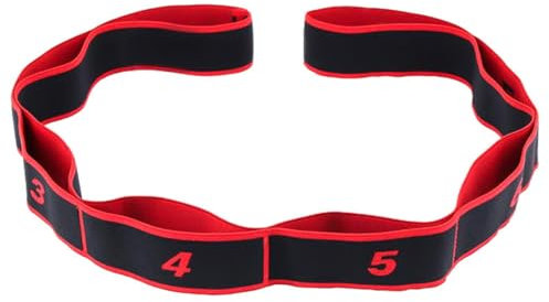 Bande Elastique Musculation, Bande Élastique Fitness 8 Niveaux de Forces, Bande de Résistance Bande Elastique Fitness, Bandes élastiques d'exercice d'entraînement Sport Durable pour Yoga, Rouge