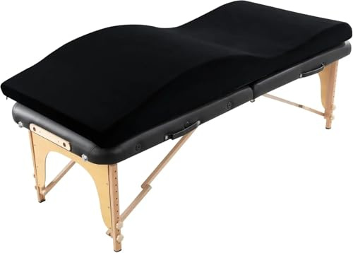 LUKYWANG Kosmetikliege Ergonomische Matratzenauflage aus kurvigem Schaumstoff for Massagebetten, Matratzenauflage for Massagetische mit abnehmbarem Samtbezug, rutschfestes Wimpernbett Wimpernliege