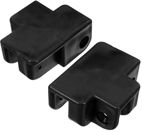 ibasenice Soportes Plegables para Postes de Carpa 2 Piezas de Plástico Negro Reutilizables y Portátiles para Actividades al Aire Libre y Eventos de Camping