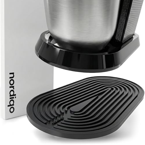 Nordiqo Premium Silikon Abtropfmatte passend für SodaStream Duo | Rutschfeste Trockenmatte. 38% dicker für maximale Stabilität. Wasserdicht & LFGB-konform. Ideale Abtropfschale.