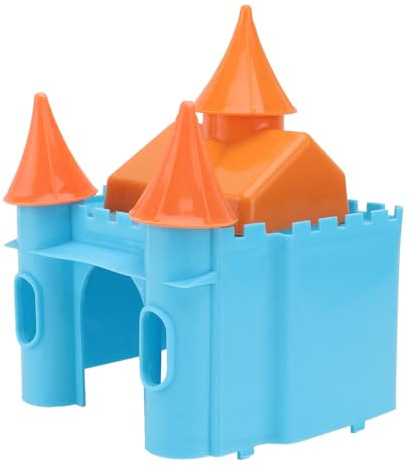 Tofficu Hamsterversteck Kunststoff Haustierbett Halboffen Kleintierhaus Hamsterkäfig Spiel und Schlafplatz für Hamster und Kleine Nager Zufällige Farbe