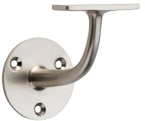 Alexander & Wilks Architectural Handrail Bracket 80mm - Satin Nickel