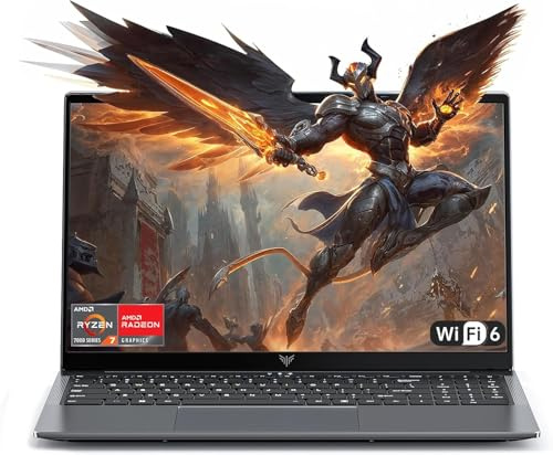 ACEMAGIC Ordenador portátil Ryzen 7 5825U para gaming, procesador de 15,6 pulgadas, hasta 4,5 GHz, 16 GB de RAM, 512 GB SSD PC portátil con pantalla FHD, 2,4 G/5G WiFi, tipo C BT5.0, HDMI Type-c