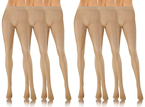 sesto senso fina strumpbyxor dam 20 de 6 par multipack strumpbyxor tunna släta