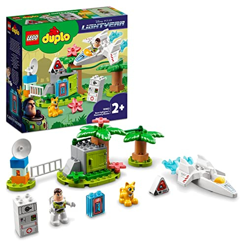 LEGO 10962 Duplo Disney et Pixar La Mission Planétaire de Buzz l’Éclair, Jouet de l'espace avec Robot et Vaisseau Spatial, pour Enfants de 2 Ans