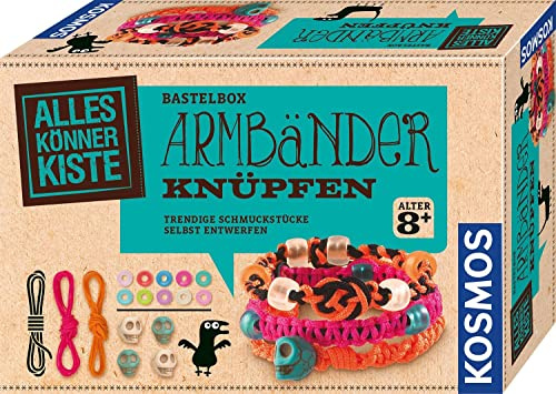 Kosmos AllesKönnerKiste Armbänder knüpfen, DIY-Bastelset für Mädchen und Jungen ab 8 Jahren