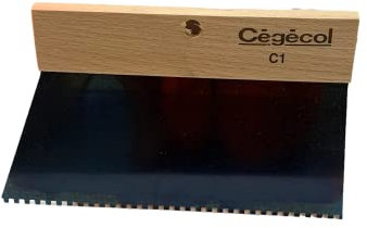 CEGECOL SIKA - Spatule crantée pour application de colle à carrelage - Spatule TKB C1