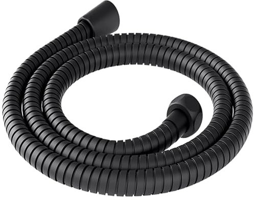 Manguera ducha negra 2,5m universal acero inoxidable flexible anti-torsion conexion universal manguera negra ducha 250 cm