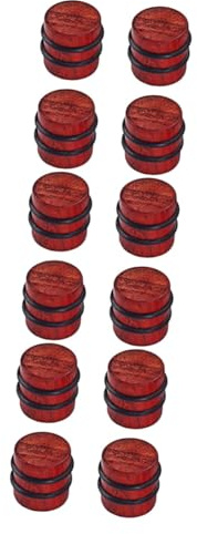 Abaodam 12pcs Knobs for Guitar Effect Pedal Control Amplifier Redwood for Bass Pedal and Guitar Distortion Use