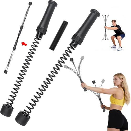Lot de 2 cordes de bataille sans corde, portables et lourdes, équipement d'entraînement pour tout le corps, poignée antidérapante robuste, corde de puissance pour l'intérieur en plein air, la boxe et