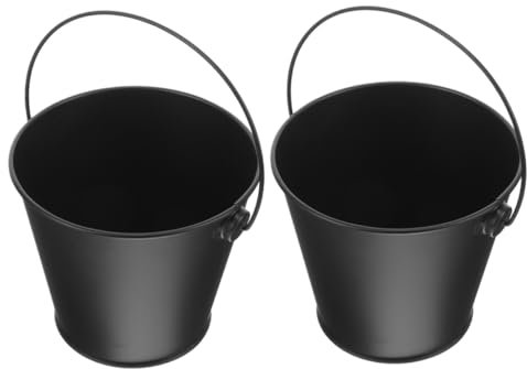 CIYODO 2 Pezzi Secchiello Grasso per Barbecue Contenitore per Cenere Cestino di Raccolta Olio per Grigliate Foyers Pits