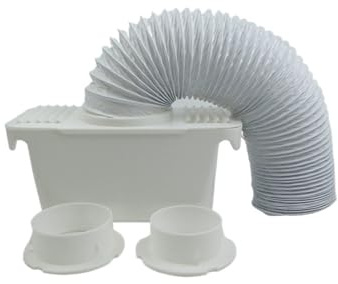 Kit De Condenseur Universel For Sèche-linge, Tuyau D'aération, Kit De Ventilation, Boîte Avec Conduit D'échappement Flexible En PVC De 1', Accessoires For Sèche-linge