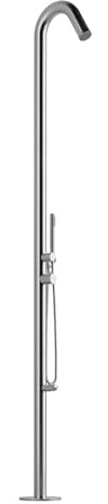 showerspas 1055-ssb Wave Outdoor Dusche in Edelstahl