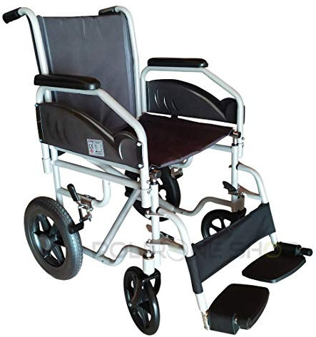 Polironeshop SATIS Carrozzina Pieghevole da Transito - Sedia a Rotelle Leggera, Compatta e Facile da Trasportare