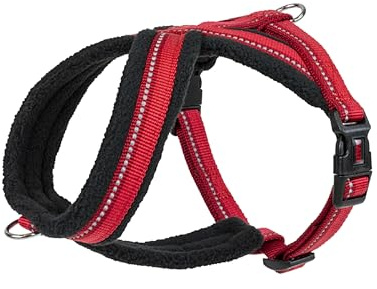 HALTI Comfy Hundegeschirr - Fleecefutter mit 3M-Reflektorgewebe, Befestigung vorne und hinten für zusätzliche Kontrolle mit einer Hundeleine. Geeignet für kleine Hunde und Welpen (Größe XS)