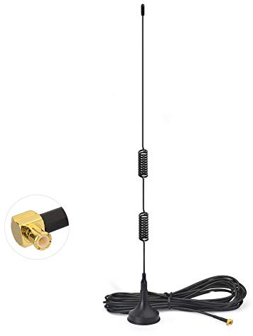 Bingfu Universal Car Radio Antenna Aerial MCX Connector Magnetic Base for Vehicle Truck SUV Truck RV Marine Boat Car Stereo Audio Radio Head Unit CD Media Receiver Player