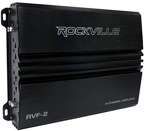 Rockville RVF-2 1200w Peak/300w Dyno-Certified RMS 4 Channel Car Amplifier Stereo Amp