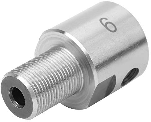 Fafeicy Chuck Connecting Rod, M14*1 Stainless Steel Electric Drill Connecting Rod, for K01-50/63 K02-50/63 Mini Lathe Chuck(6-M14*1)