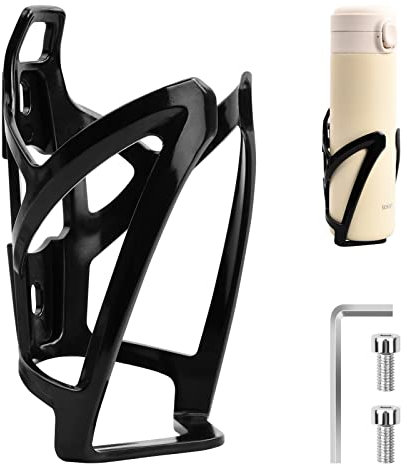 Joyan Porte-Bouteille de Vélo Noir, Porte-Gobelet de Vélo, Porte Gourde Velo Noir pour s'adapter à la Plupart des Tailles de Bouteilles